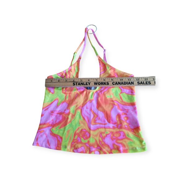 Dolls Kill Y2K Kaleidoscope Halter Top size XS EUC - Picture 5 of 11